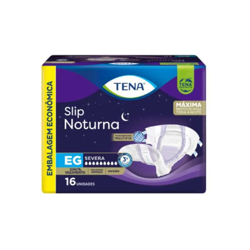 Fralda Geriátrica Tena Slip Noturna EG 16 unidades