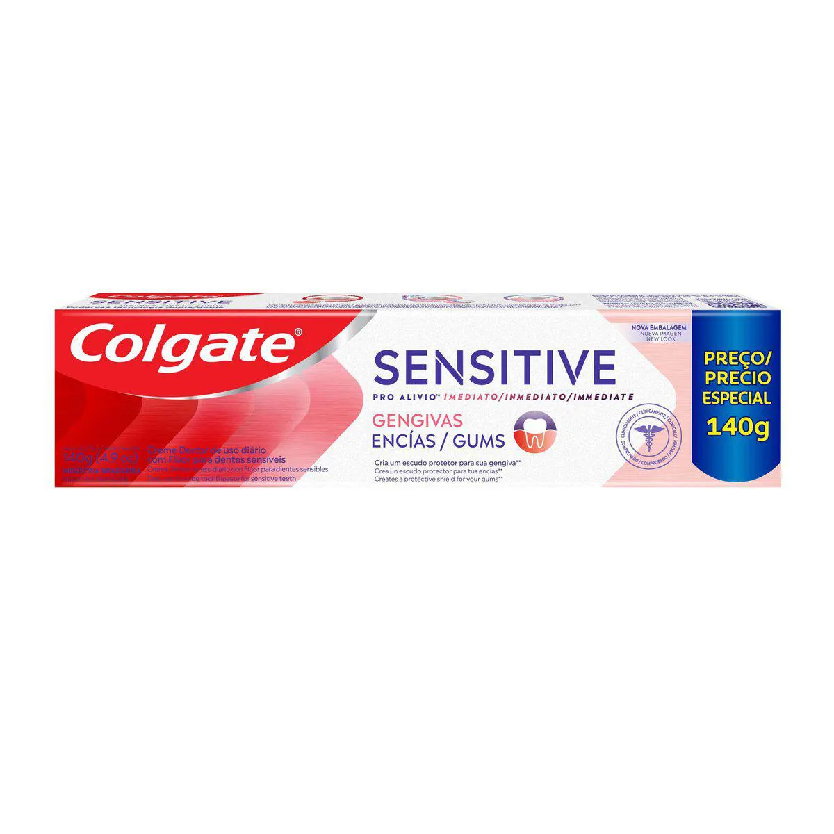 Pasta de Dente Colgate Sensitive Pro-Alívio Imediato Gengiva com 140g