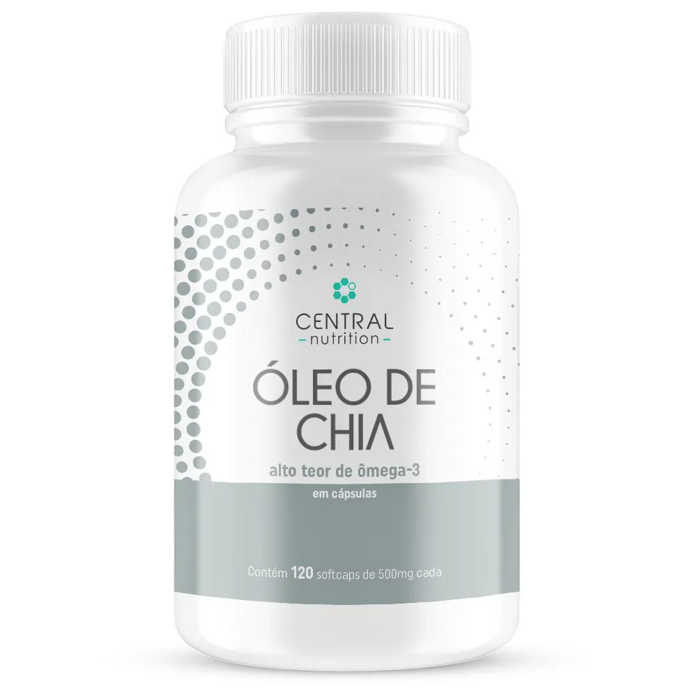 ÓLEO DE CHIA - POTE COM 120 CáPSULAS DE 500 MG