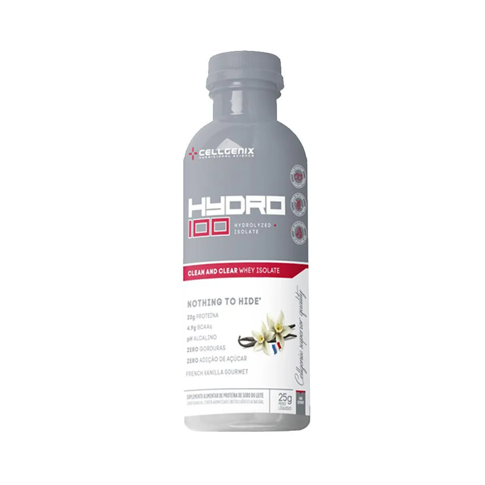 HYDRO 100 WHEY PROTEIN ISOLADO DOSE úNICA - CELLGENIX Baunilha