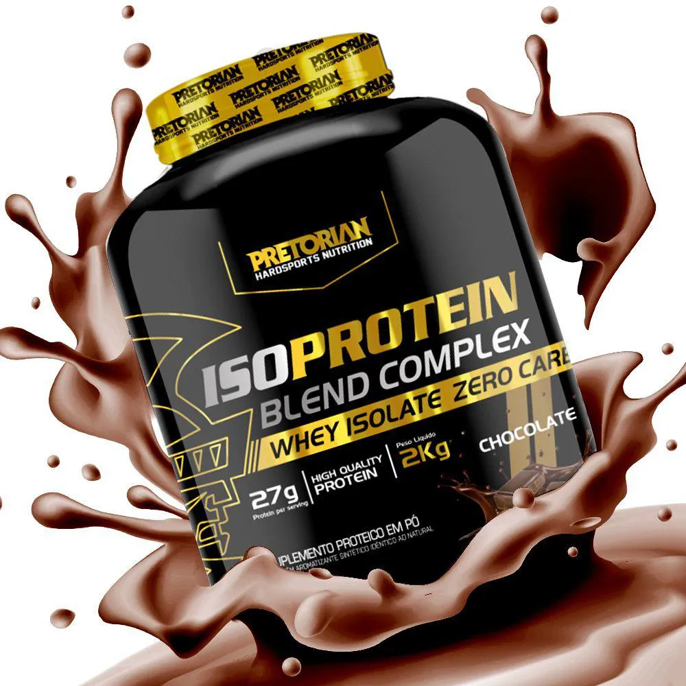 WHEY PROTEIN ISOLADO ISO BLEND COMPLEX 2KG - PRETORIAN Chooclate