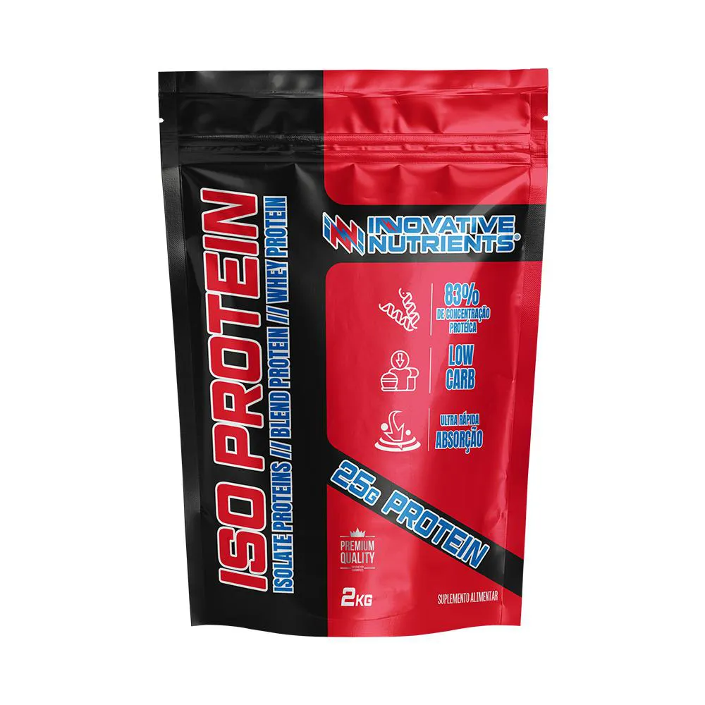 WHEY PROTEIN ISOLADO ISO PROTEIN 2KG - INOVATIVE SUPLEMENTOS ISO Protein Innovative Nutrients RF 2KG Banana Caramelada