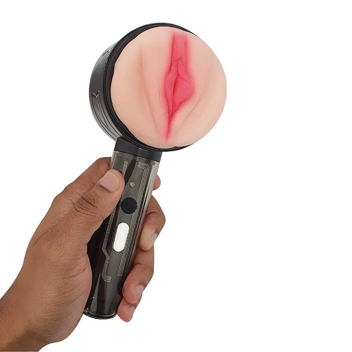 MASTURBADOR MASCULINO VAGINA E ÂNUS - HAMMER 2 - FORMATO DE PISTOLA - SI