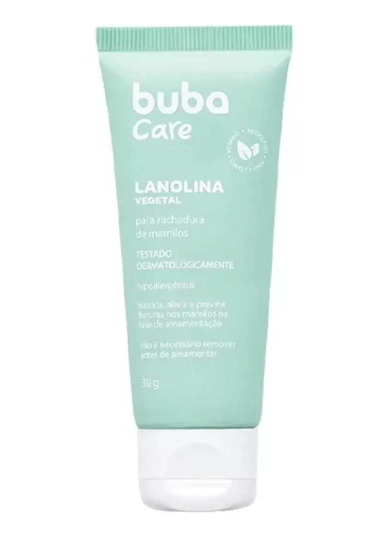 LANOLINA VEGETAL 30G POMADA PARA RACHADURA DE MAMILOS BUBA CARE