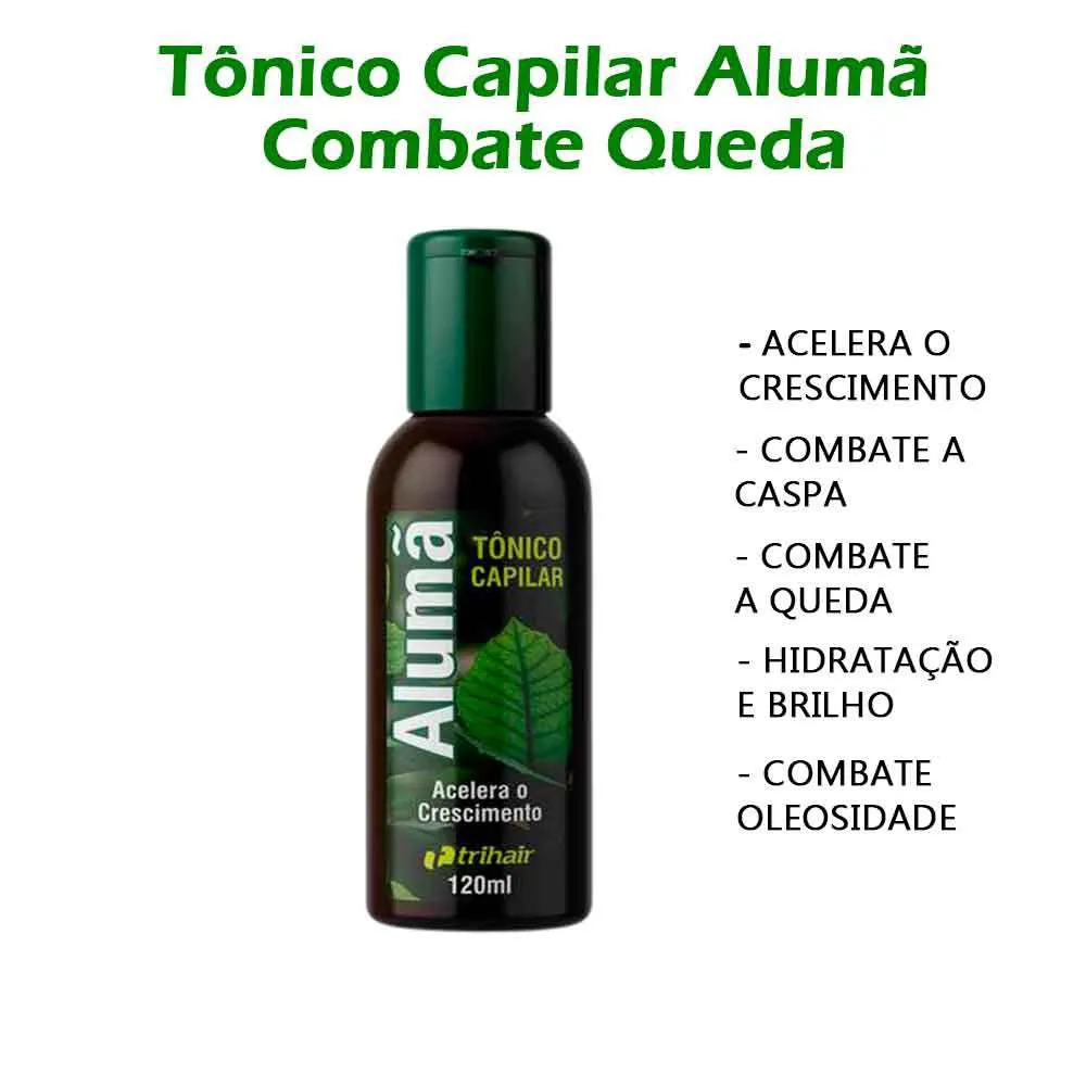 TôNICO CAPILAR ALUMã 120ML - TRIHAIR