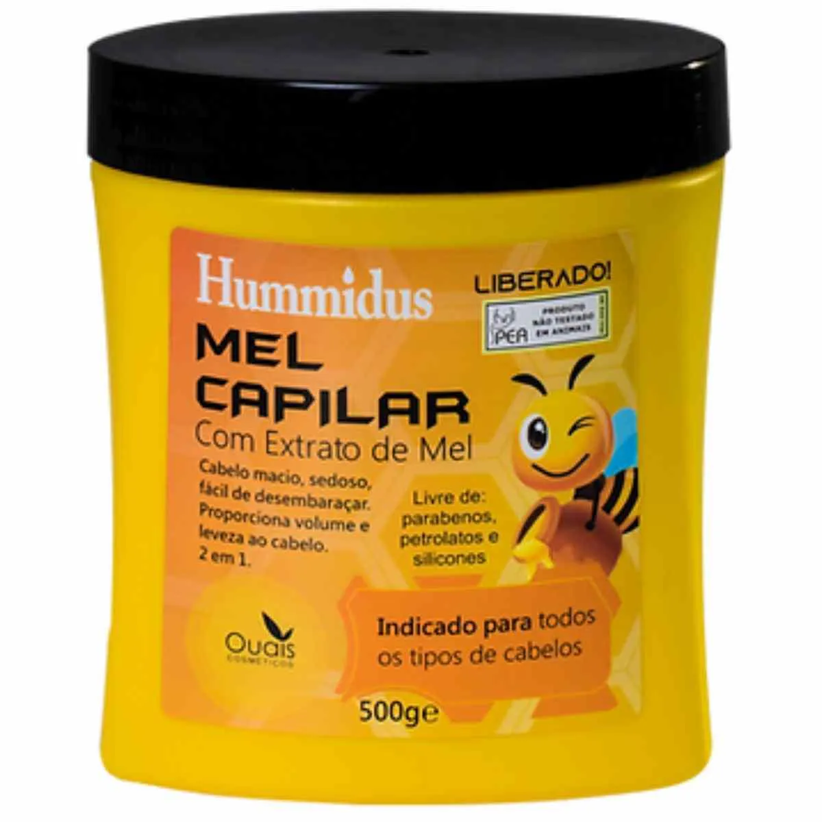 MEL CAPILAR COM EXTRATO DE MEL HUMMIDUS 500G