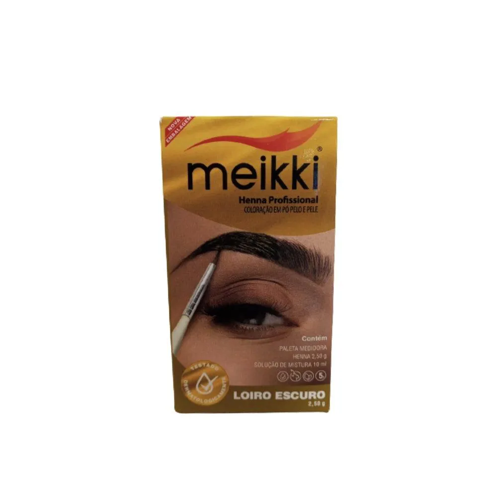 HENNA SOBRANCELHA MEIKKI LOURO ESCURO 2,5G
