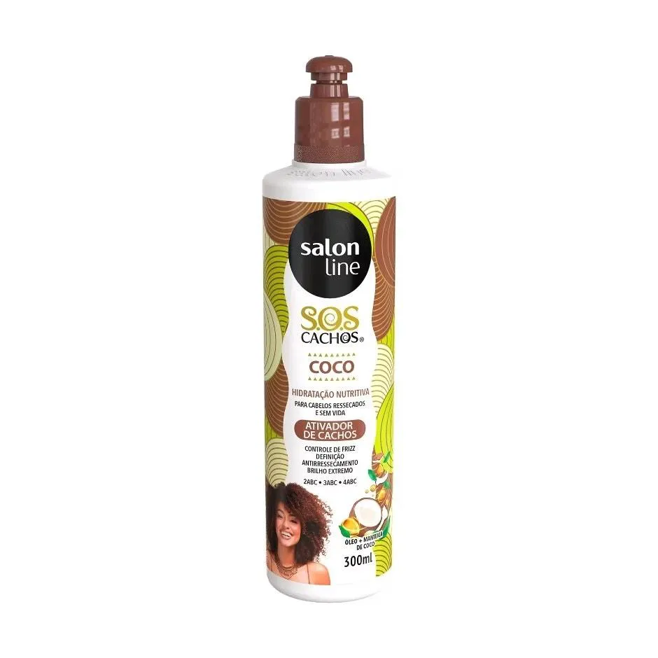 ATIVADOR DE CACHOS SALON LINE SOS COCO 300ML