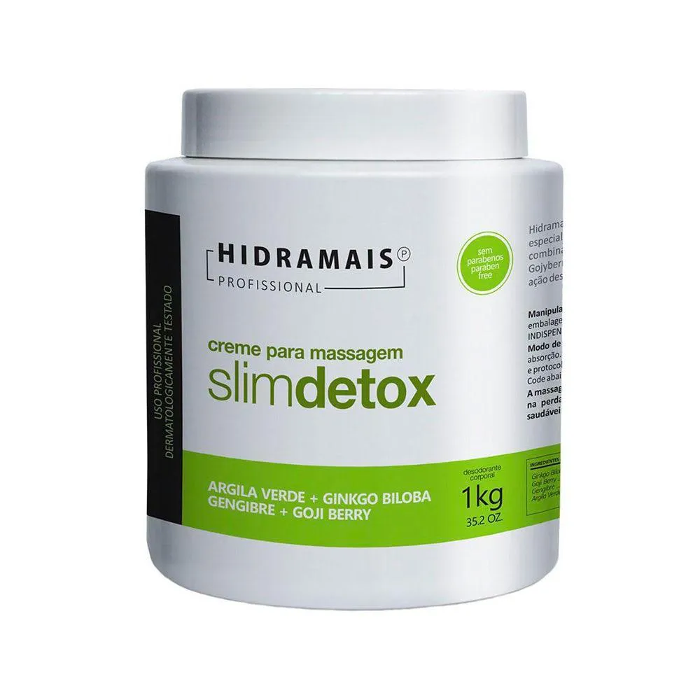 CREME PARA MASSAGEM HIDRAMAIS SLIMDETOX 500G