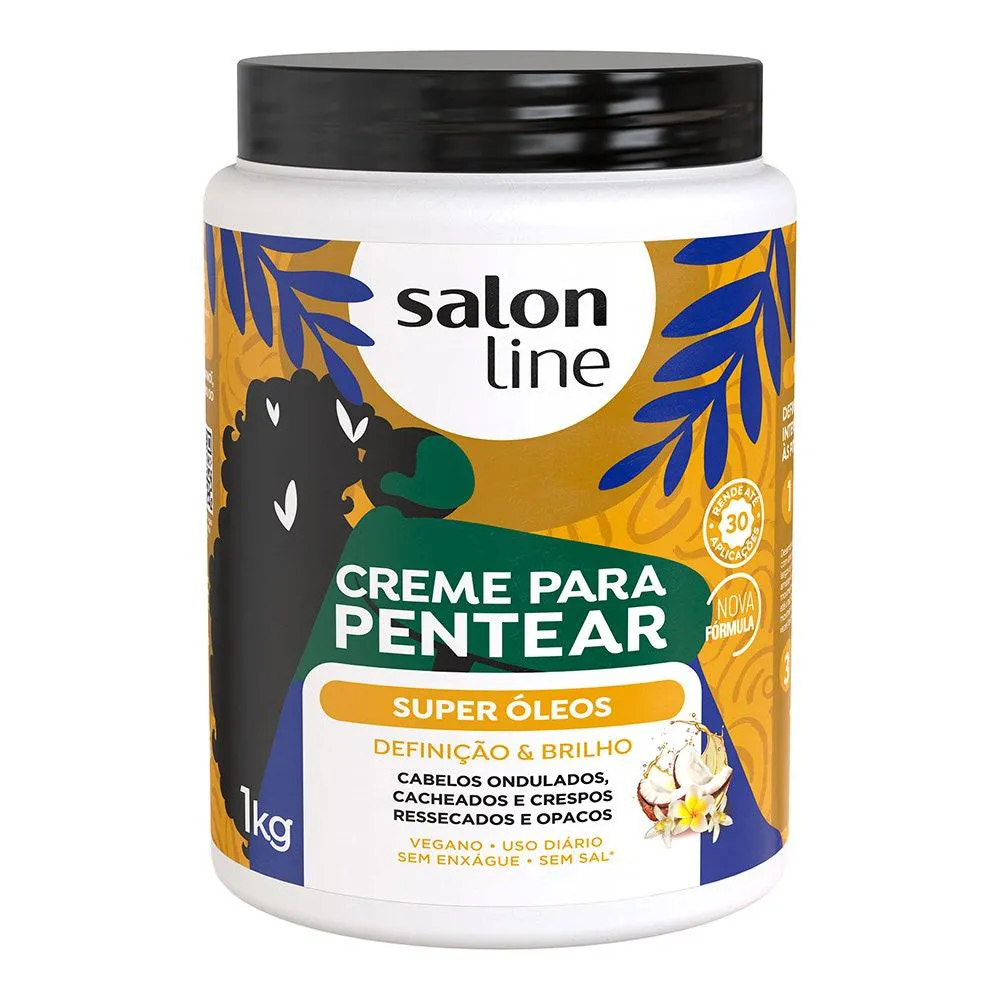 CREME PARA PENTEAR SALON LINE SUPER ÓLEOS 1L