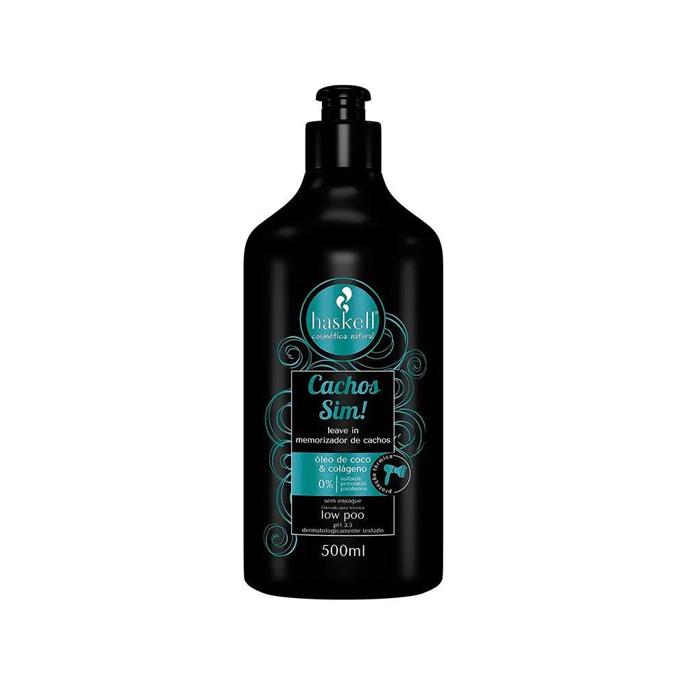CREME PARA PENTEAR LEAVE-IN HASKELL MEMORIZADOR DE CACHOS SIM! 500ML