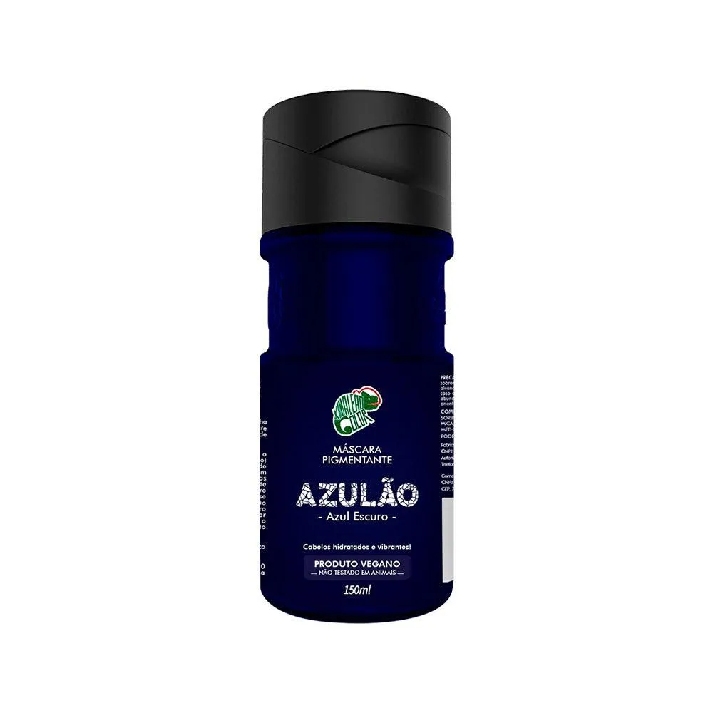 MáSCARA TRATAMENTO CAPILAR KAMALEãO COLOR PIGMENTO AZULãO 150ML 14593