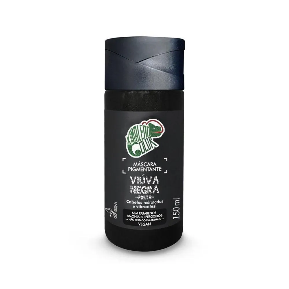 MáSCARA TRATAMENTO CAPILAR KAMALEãO COLOR PIGMENTO VIúVA NEGRA 150ML 14568