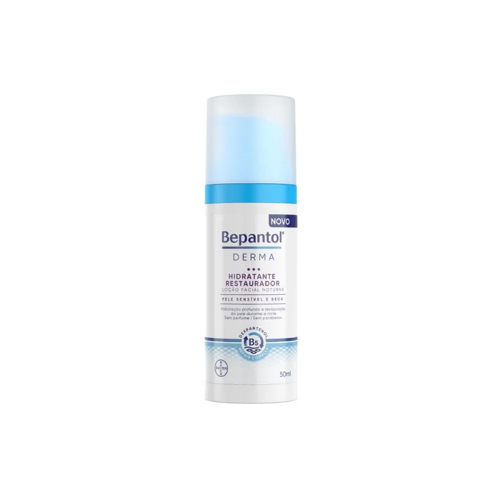LOçãO HIDRATANTE FACIAL BEPANTOL DERMA NOTURNO 50ML