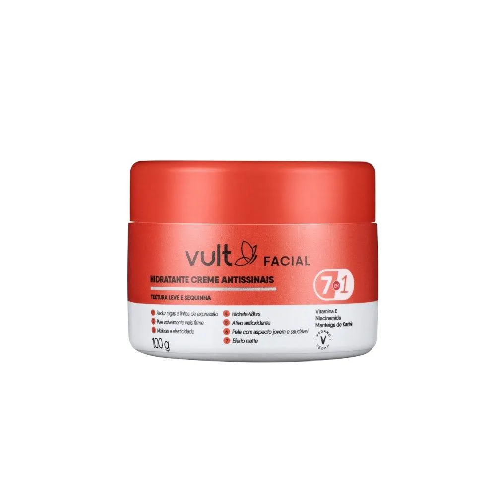 HIDRATANTE CREME FACIAL VULT ANTISSINAIS 100GR