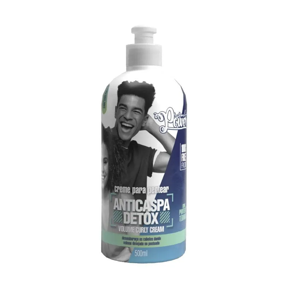 CREME PARA PENTEAR BEAUTY COLOR ANTICASPA DETOX CURLY CREAM SOUL POWER 500ML