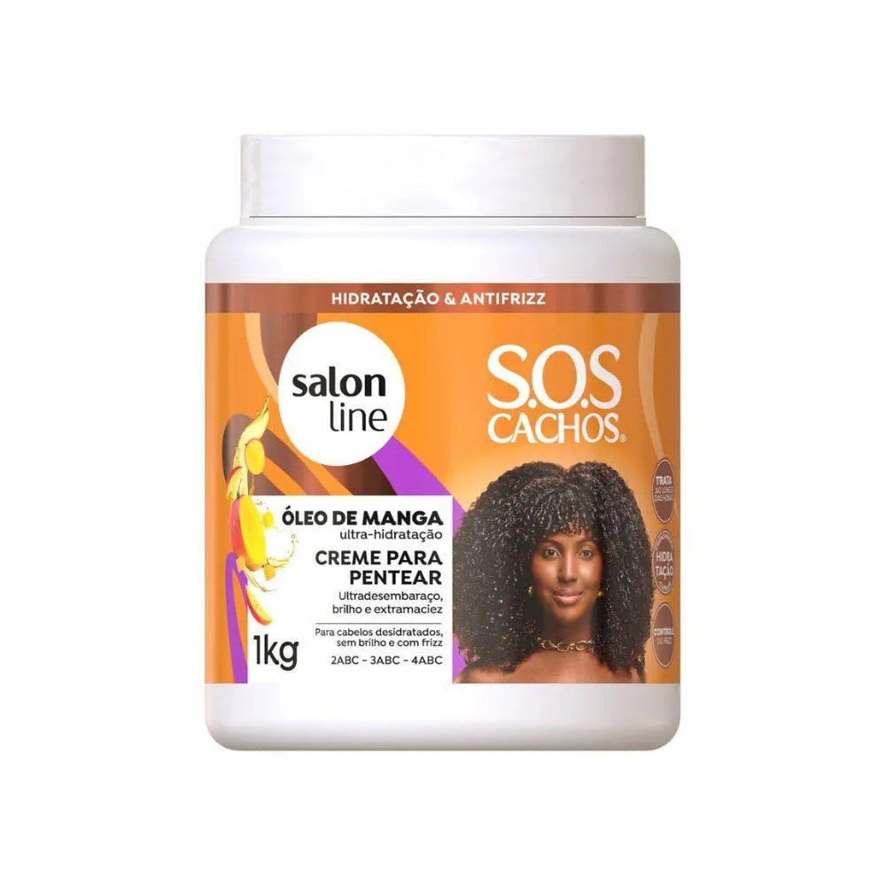 CREME DE PENTEAR SALON LINE SOS ÓLEO DE MANGA 1KG