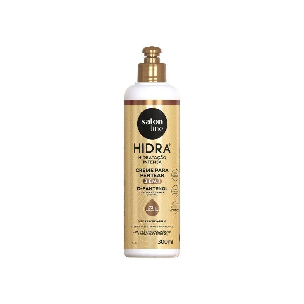 CREME DE PENTEAR SALON LINE HIDRA 3 EM 1 D-PANTENOL 300ML