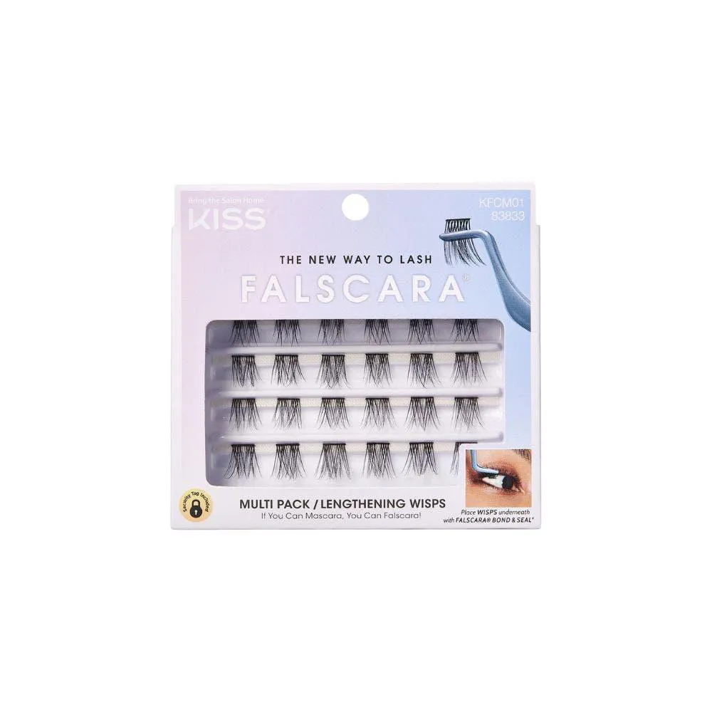 CíLIOS POSTIçOS KISS NY FALSCARA MULTIPACK LENGTHENING WISPS
