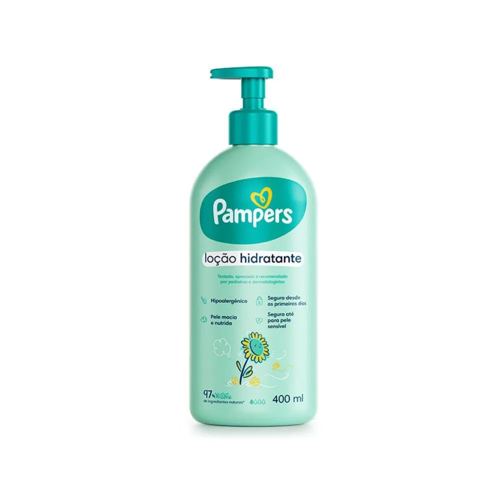 LOçãO HIDRATAçãO PAMPERS CORPORAL GIRASSOL 400ML