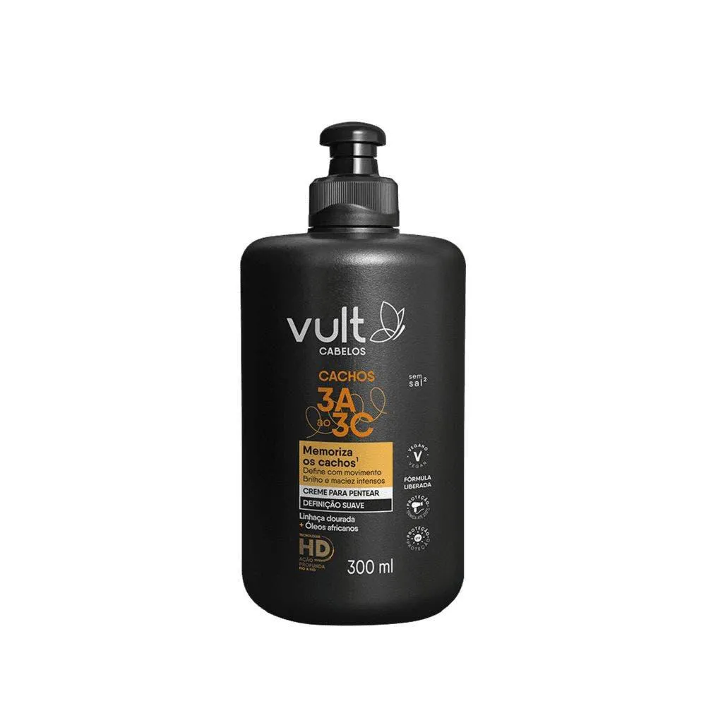 CREME DE PENTEAR VULT DEFINIçãO SUAVE CACHOS 300ML