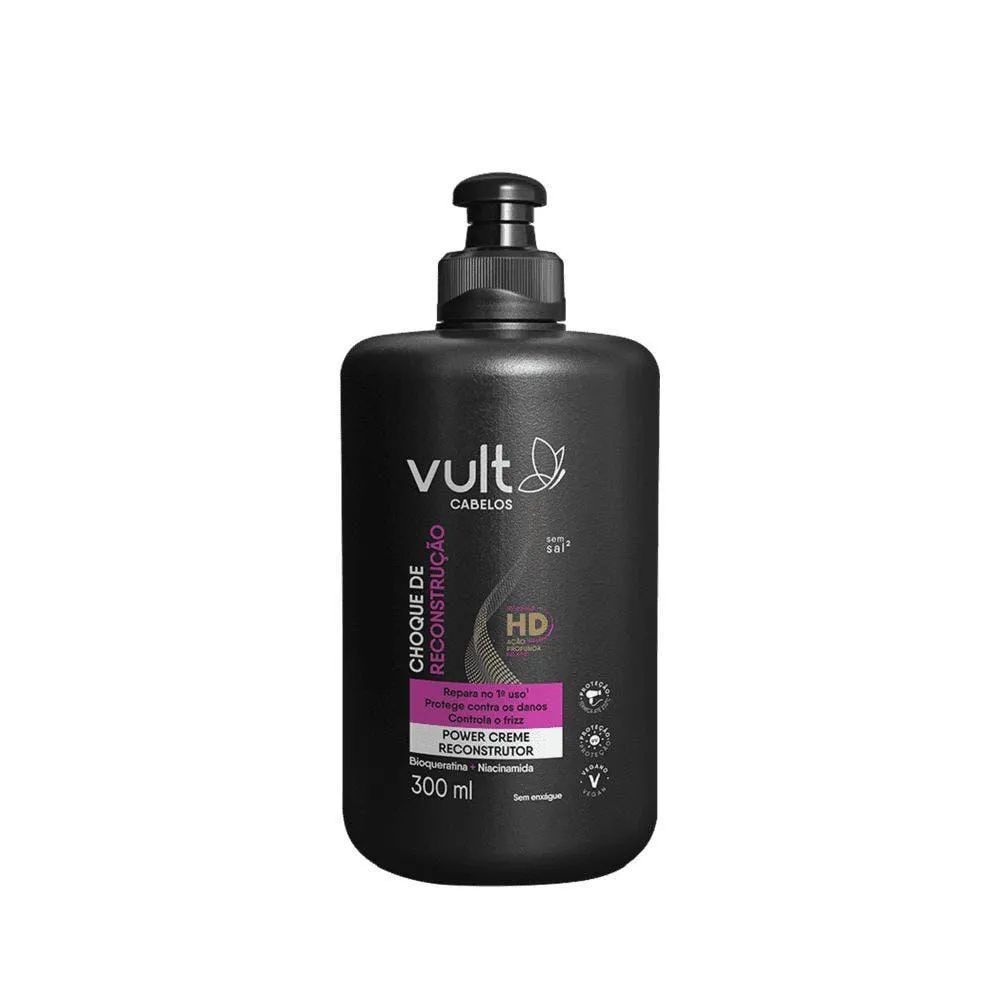 CREME DE PENTEAR VULT CHOQUE DE RECONSTRUçãO 300ML