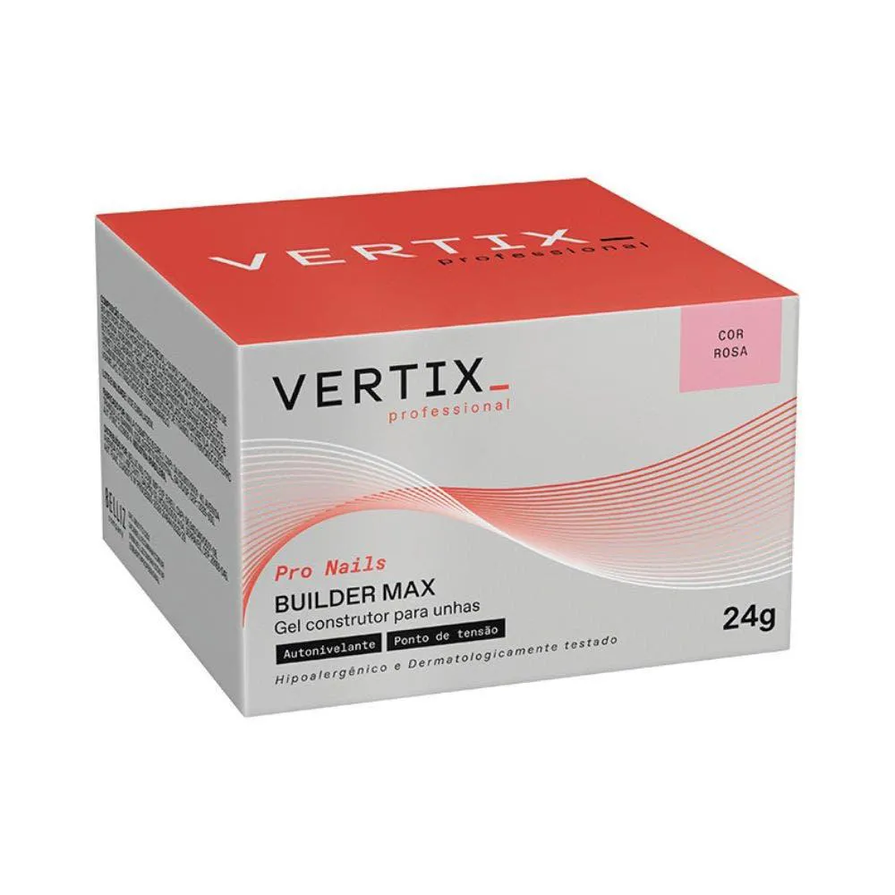 GEL VERTIX CONSTRUTOR BUILDER MAX ROSA 24G