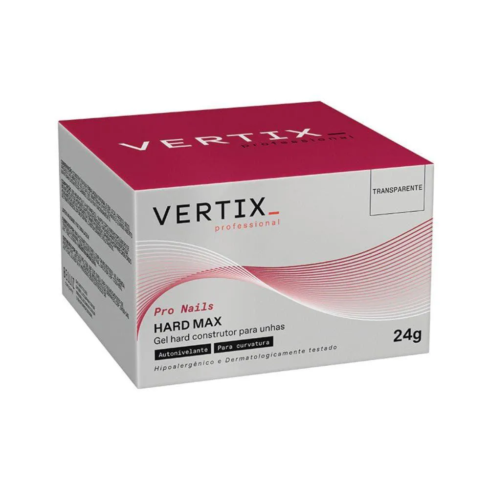 GEL VERTIX CONSTRUTOR HARD MAX TRANSPARENTE 24G