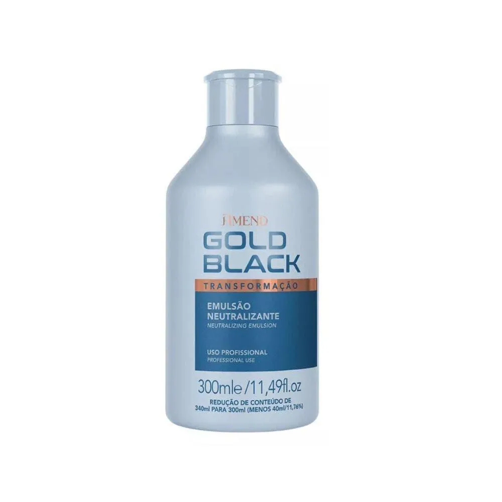 LOçãO NEUTRALIZANTE AMEND GOLD BLACK 300ML