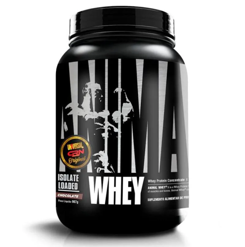 SUPLEMENTO ALIMENTAR WHEY PROTEIN ANIMAL WHEY 907G - UNIVERSAL NUTRITION Chocolate