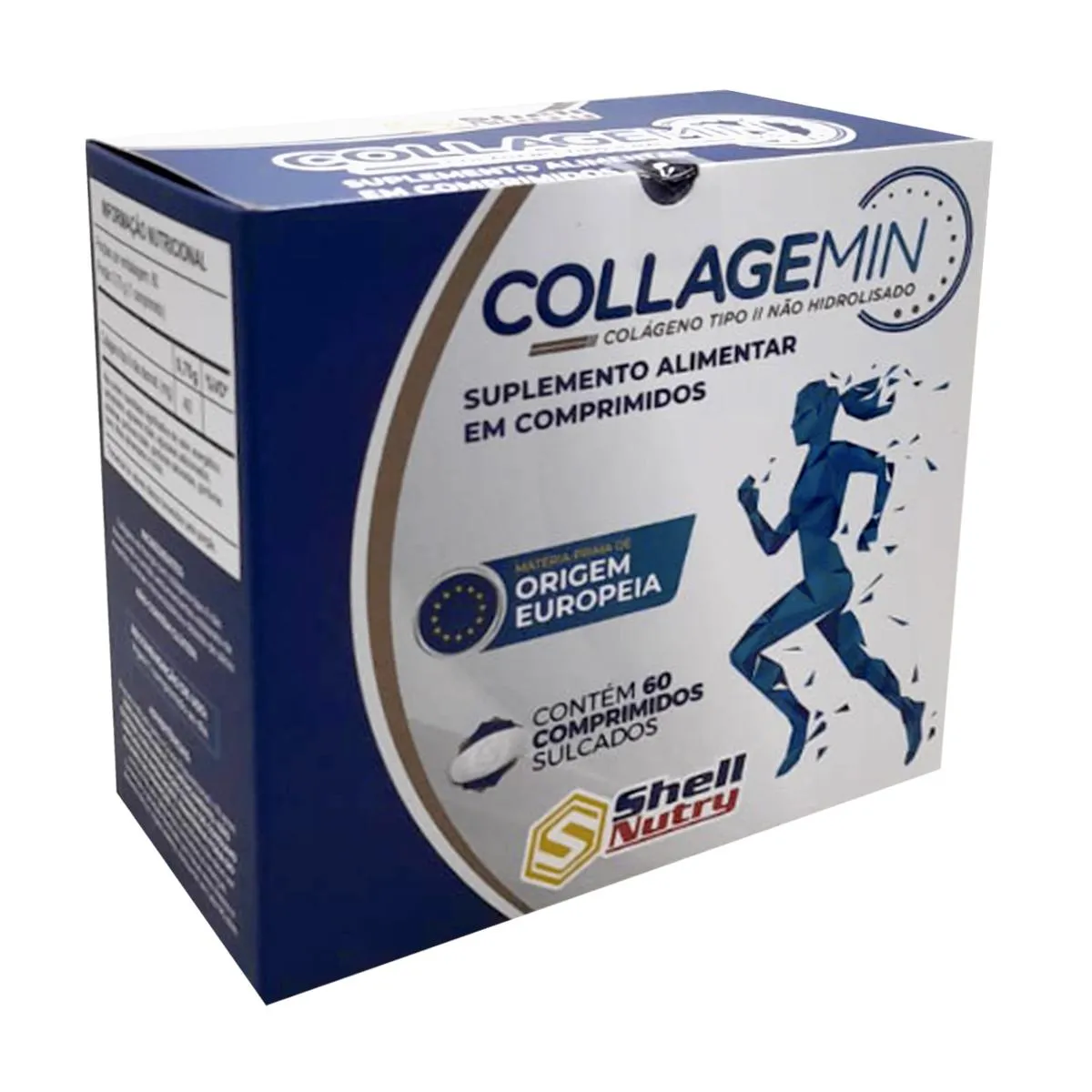 COLáGENO HIDROLISADO COLLAGEMIN TIPO 2 PURO SHELL NUTRY 60UN
