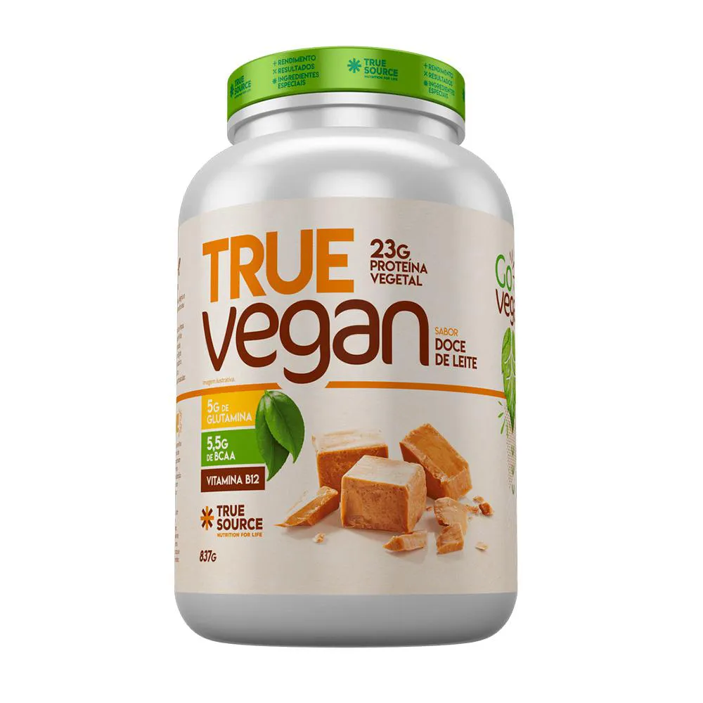 VEGAN PROTEIN TRUE VEGAN DOCE DE LEITE 837G TRUE SOURCE