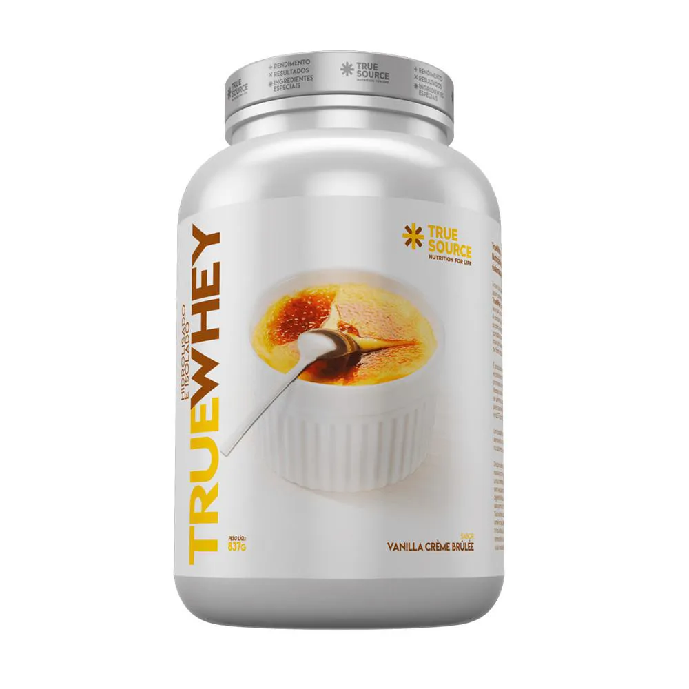 WHEY PROTEIN TRUE WHEY VANILLA CREME BRULEE 837G TRUE SOURCE