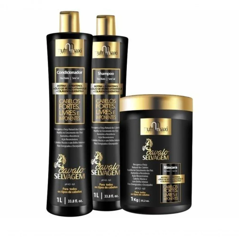 COMBO NUTRI MAXI CAVALO SELVAGEM 1L 3 PRODUTOS