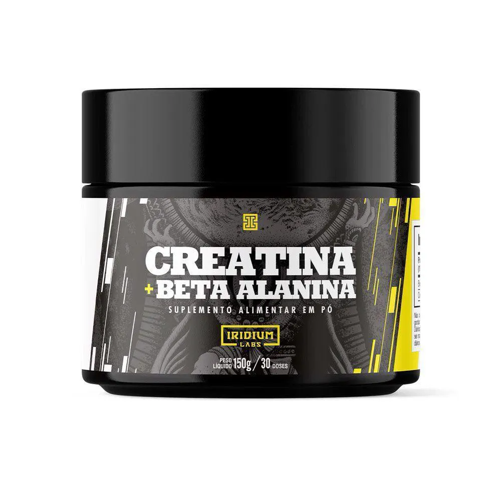 CREATINA COM BETA ALANINA 2000MG SEM SABOR 150G IRIDIUM LABS