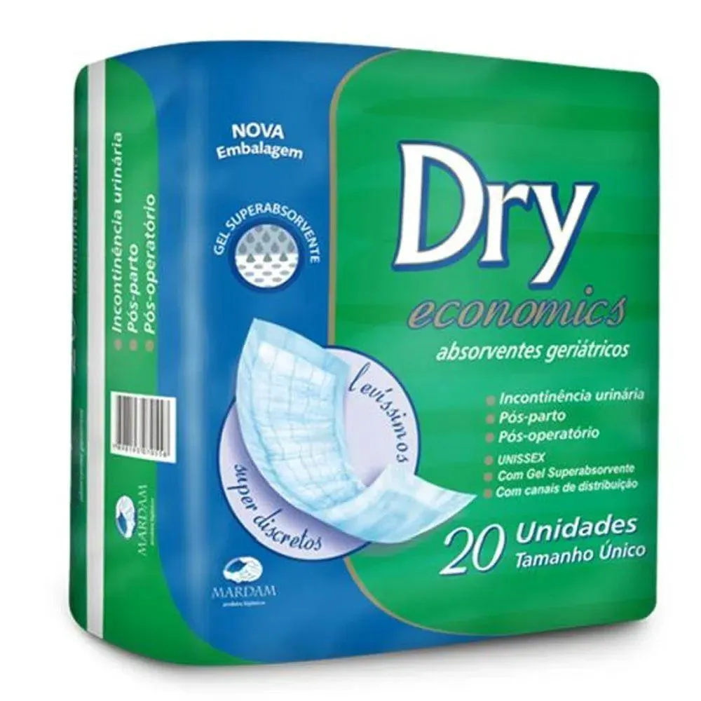 ABSORVENTE GERIáTRICO DRY ECONOMICS 20 UNIDADES