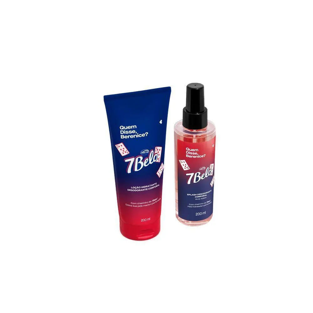 COMBO 7BELO: LOçãO HIDRATANTE DESODORANTE CORPORAL 200ML + BODY SPLASH DESODORANTE COLôNIA 200ML