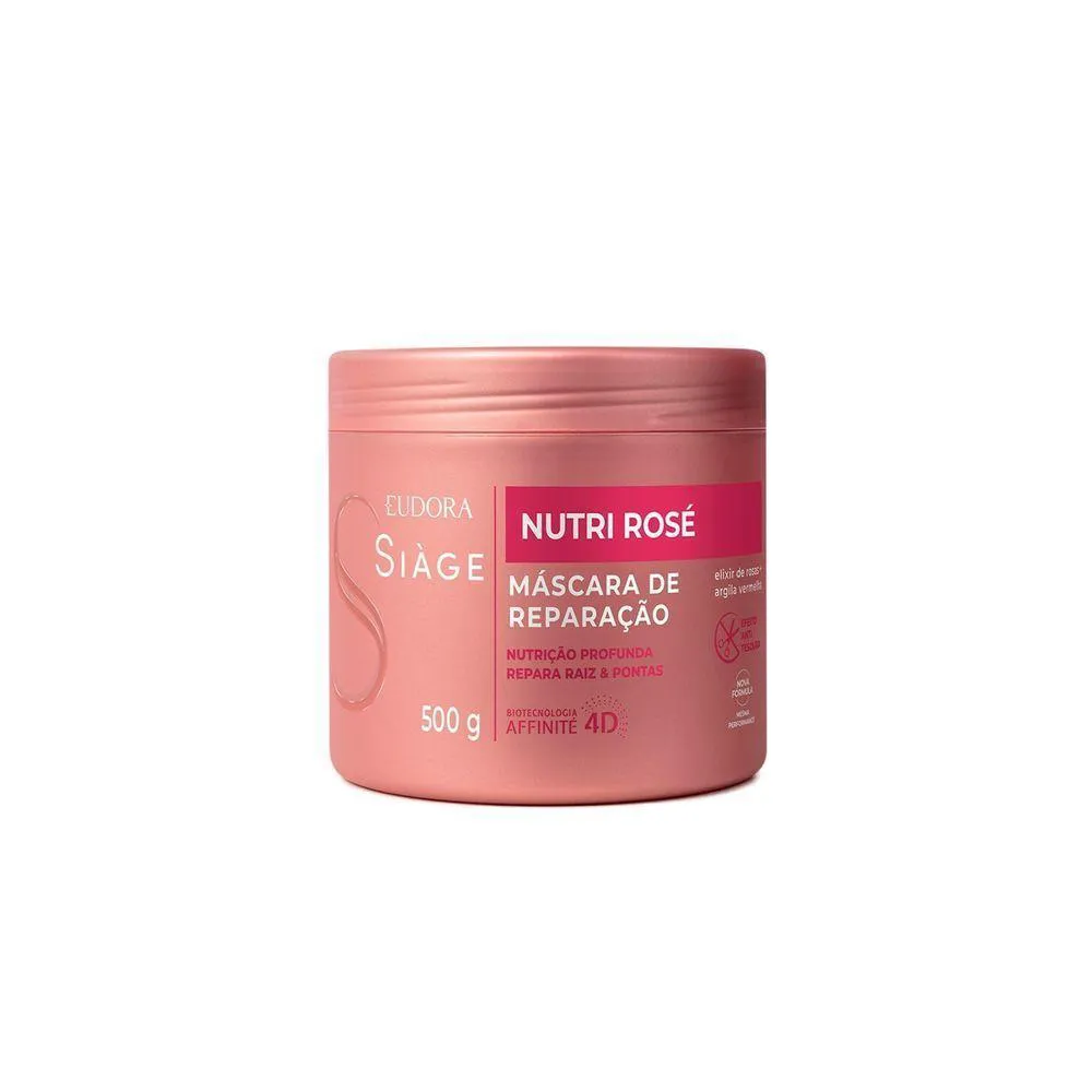 EUDORA SIàGE NUTRI ROSé MáSCARA CAPILAR 500G