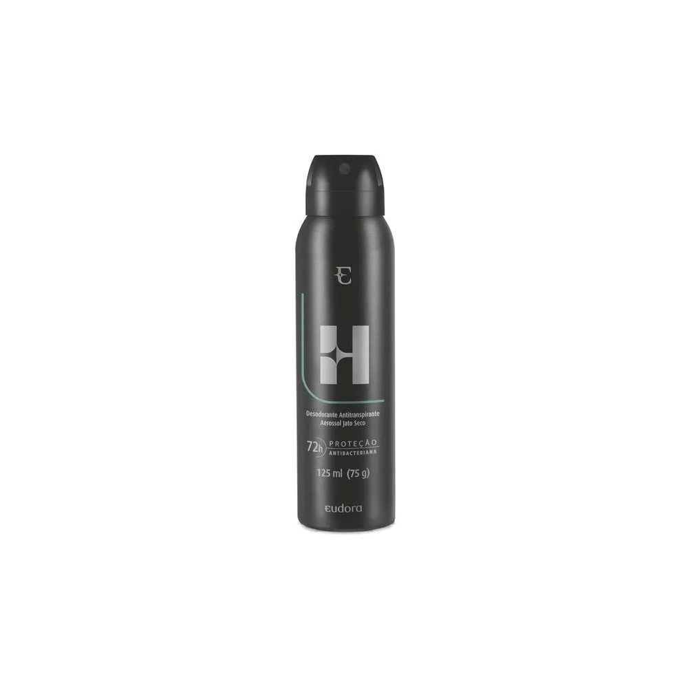 Desodorante Antitranspirante Aerosol Eudora H Masculino 48h 125ml