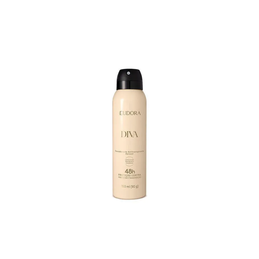 Desodorante Antitranspirante Aerosol Eudora Diva Feminino 48h 150ml
