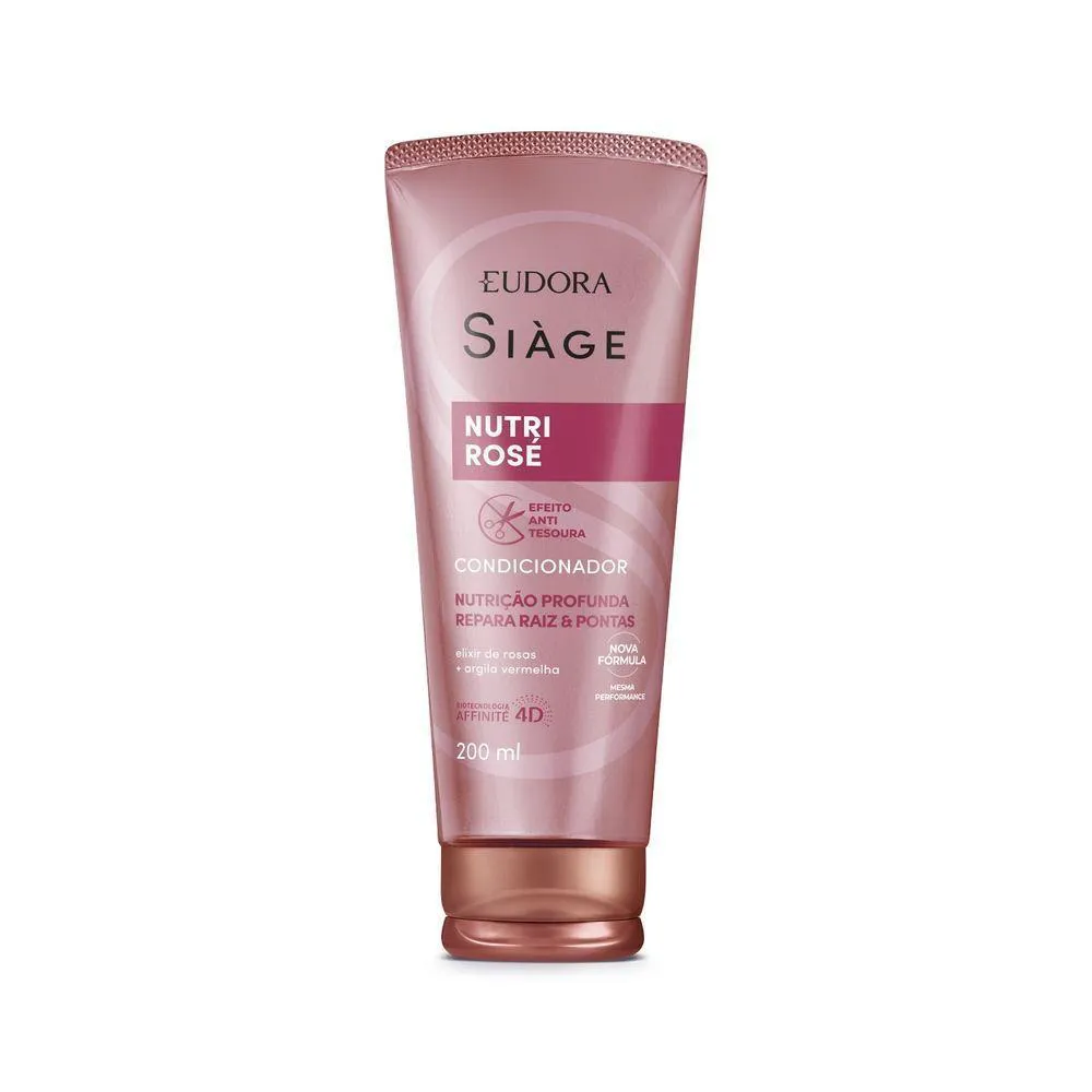 Condicionador Eudora Siàge Nutri Rosé Reparação Profunda 200ml