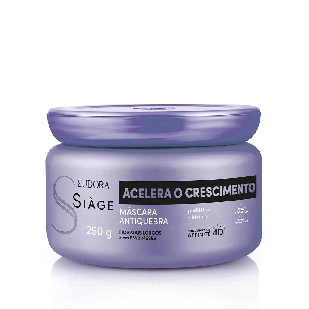 EUDORA MáSCARA CAPILAR SIàGE ACELERA O CRESCIMENTO 250G