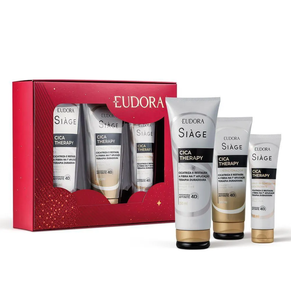 EUDORA SIàGE CICA-THERAPY KIT PRESENTE NATAL (3 ITENS)