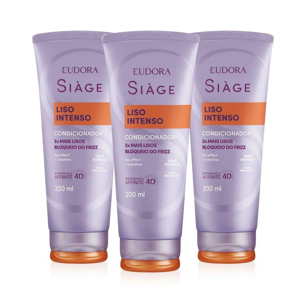 COMBO CONDICIONADOR SIàGE LISO INTENSO 3X 200ML