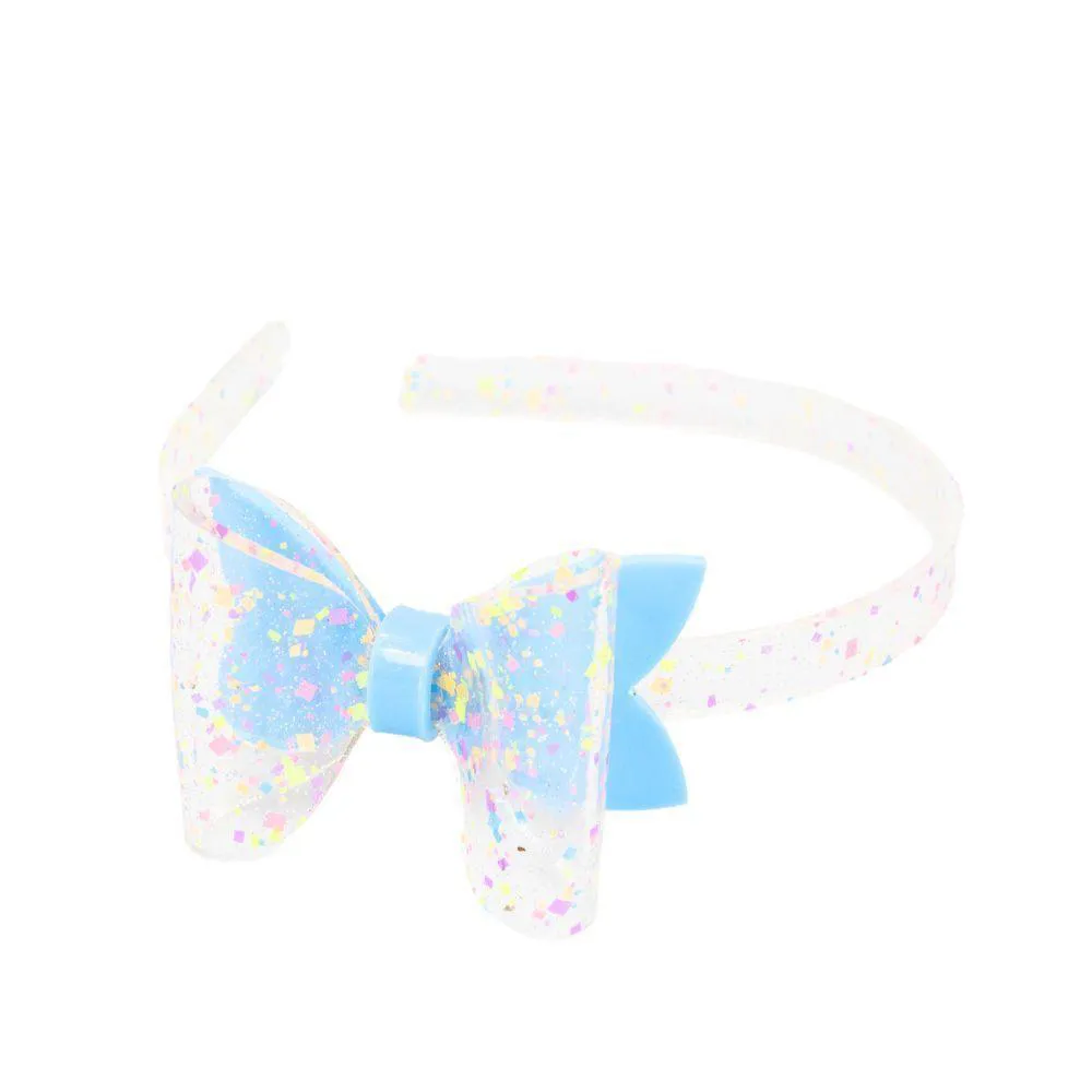 TIARA INFANTIL COM LAçO NINA AZUL