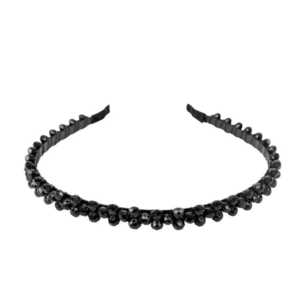 TIARA DE MIçANGA ISA PRETA