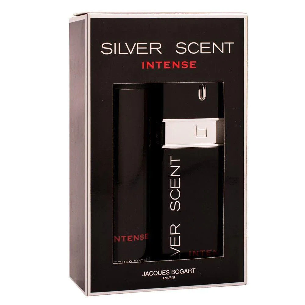 Kit Silver Scent Intense Jacques Bogart Masculino Eau De Toilette 100ml + Body Spray 200ml
