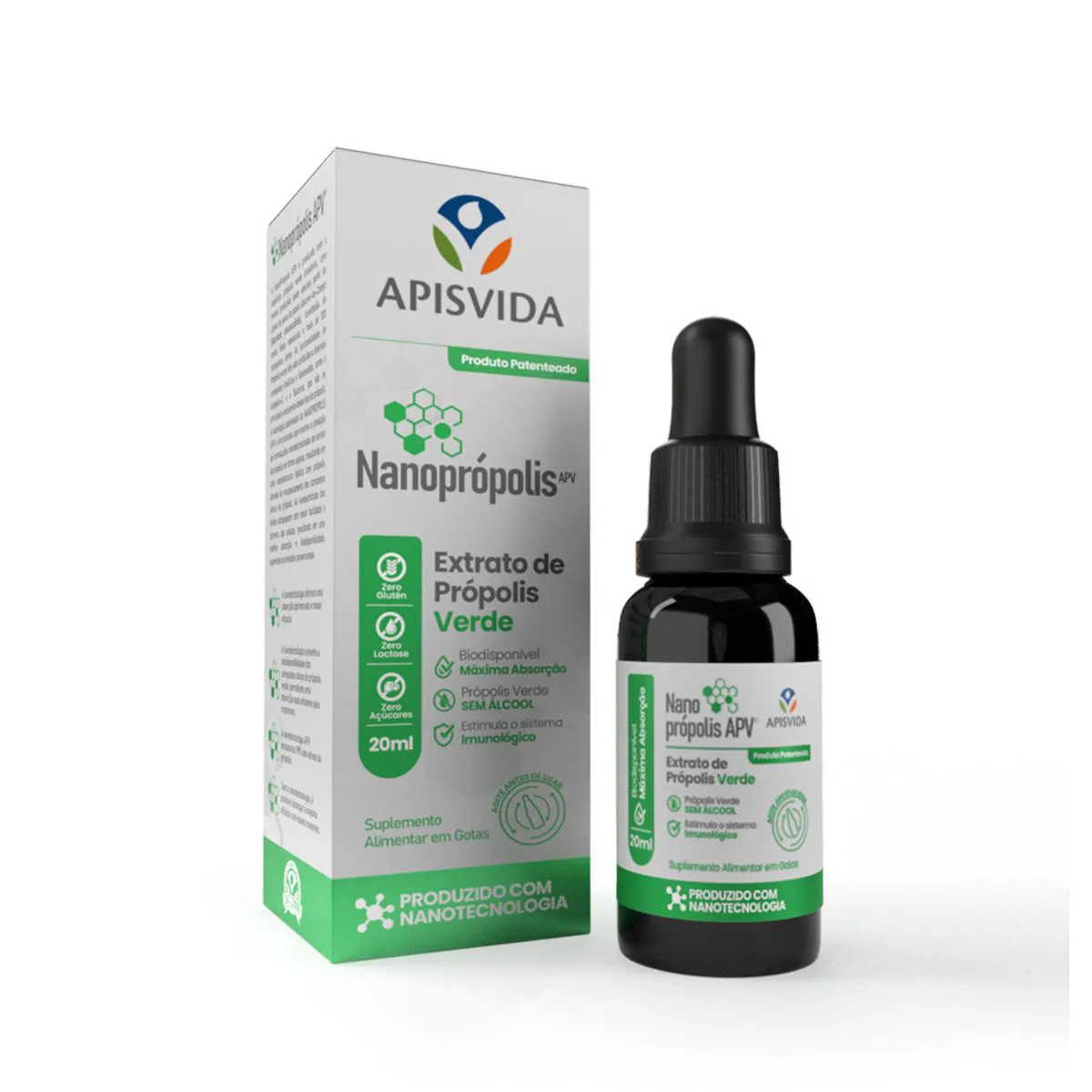 Extrato de Própolis Verde Nanoprópolis 20ml
