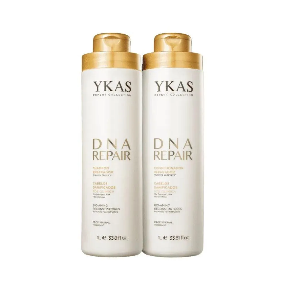 YKAS DNA REPAIR SHAMPOO + CONDICIONADOR 1L
