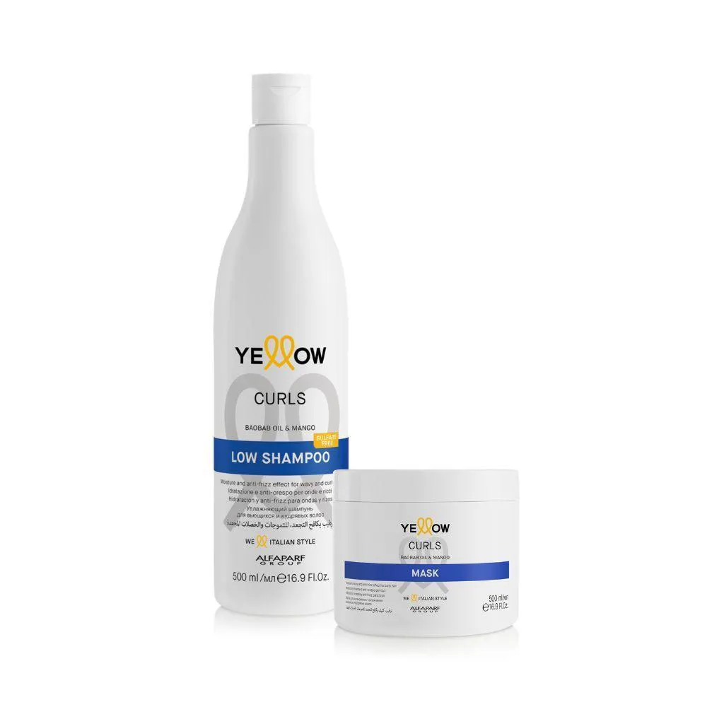 YELLOW CURLS KIT SHAMPOO + MáSCARA 500ML